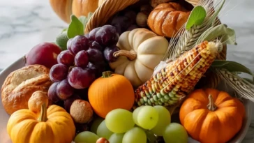 Thanksgiving Cornucopia Centerpiece