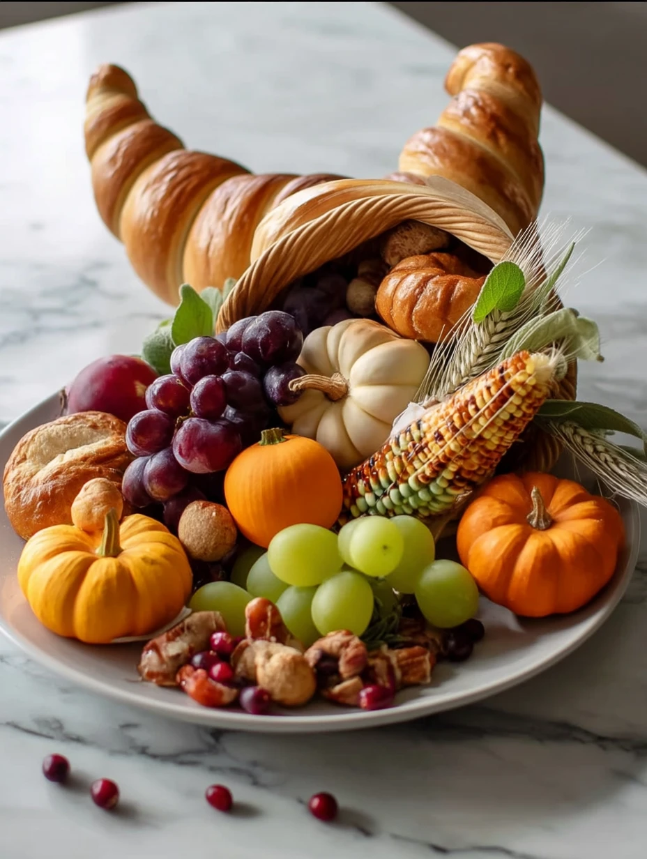 Thanksgiving Cornucopia Centerpiece