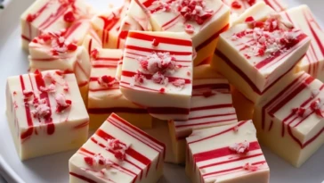 Peppermint Christmas Fudge
