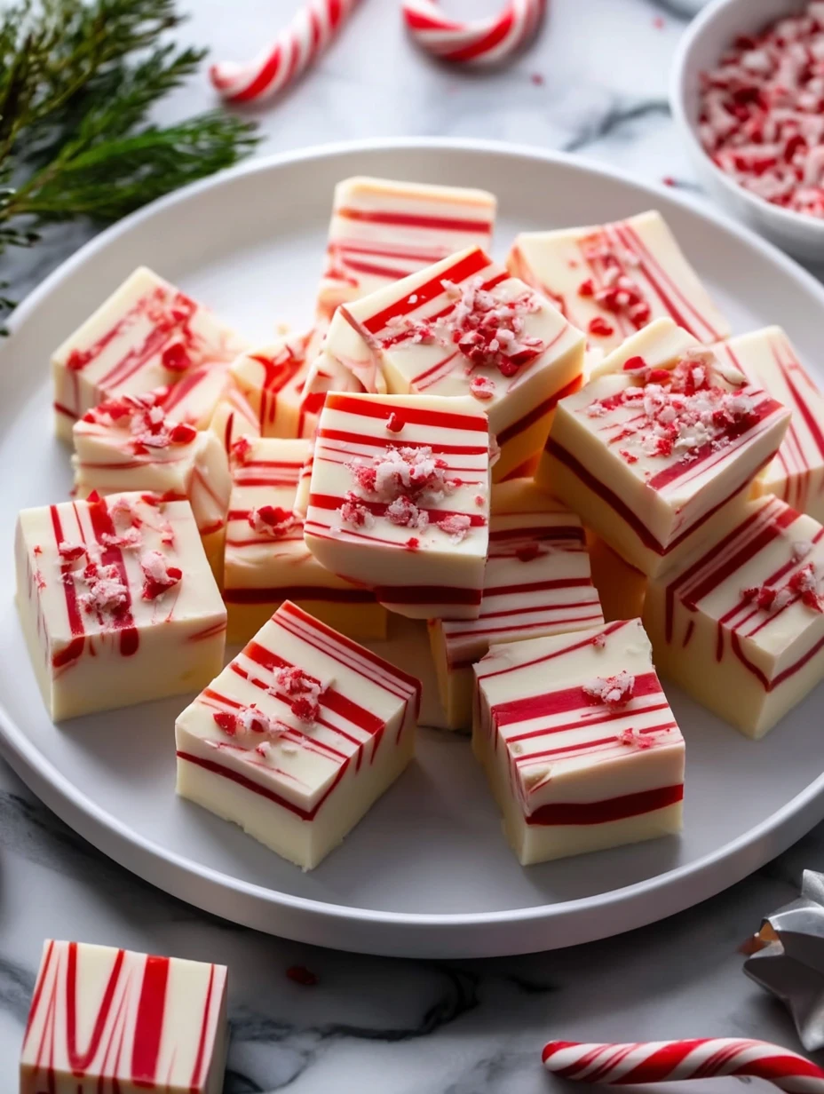 Peppermint Christmas Fudge