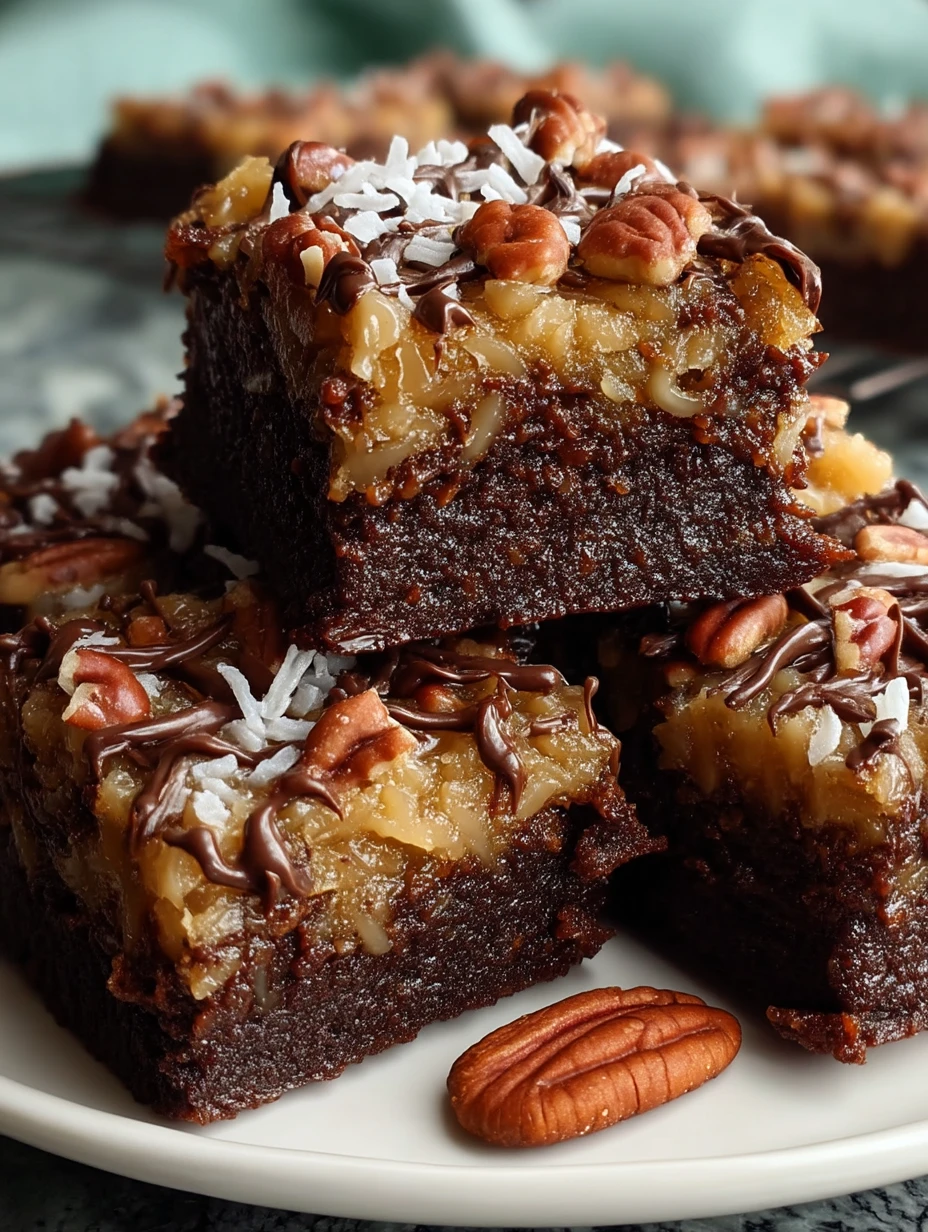 German Chocolate Pecan Brownies