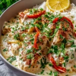 Turkish Chicken with Creamy White Sauce