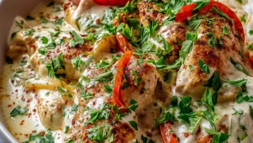 Turkish Chicken with Creamy White Sauce