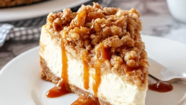 Apple Crisp Cheesecake