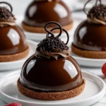 Elegant Chocolate Mascarpone Dome Dessert