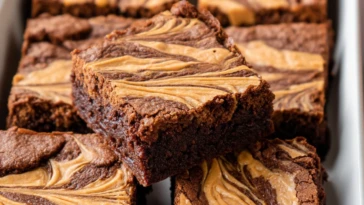Peanut Butter Swirl Brownies