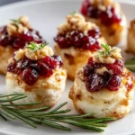 Brie Bites with Cranberry Crunch