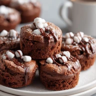 Hot Cocoa Brownie Bites