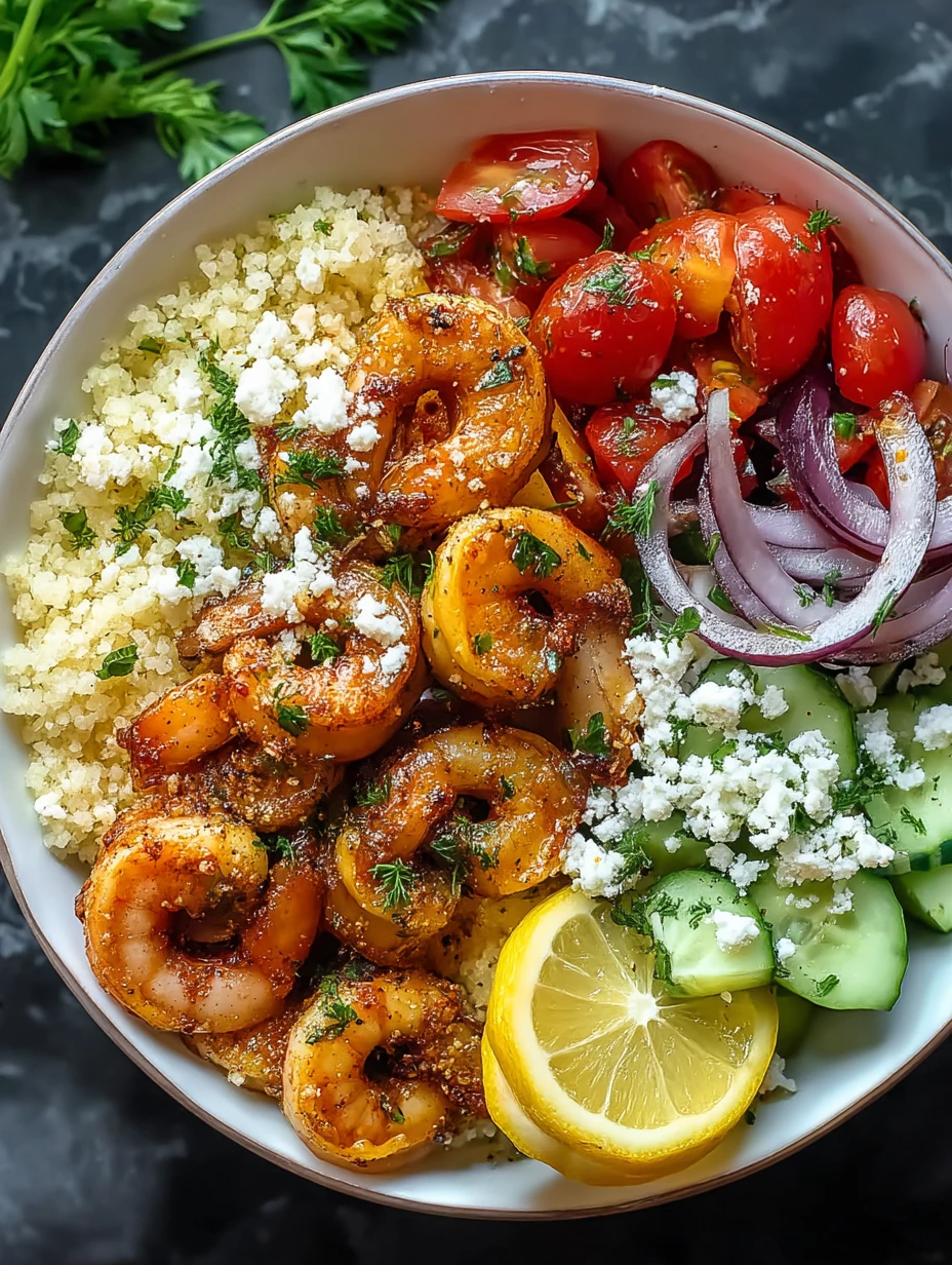 Easy Mediterranean Shrimp Bowls