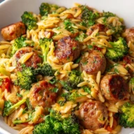 Sausage Broccoli Orzo