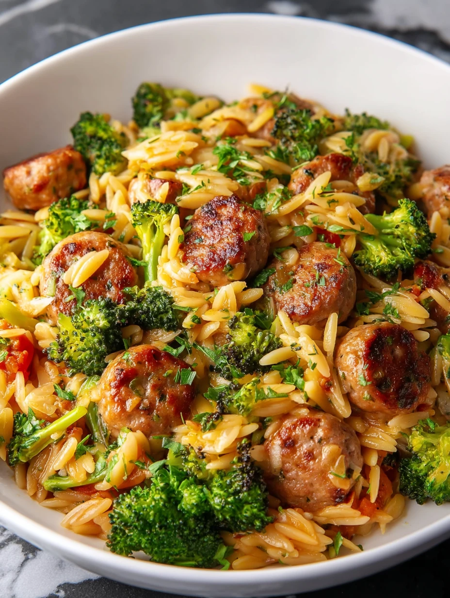 Sausage Broccoli Orzo