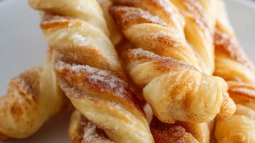 Baked Cinnamon Twists with Crescent Rolls