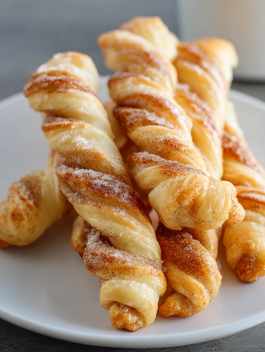 Baked Cinnamon Twists with Crescent Rolls
