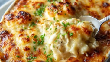 Cheesy Jumbo Lump Crab Au Gratin