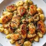 Crispy Garlic Chicken & Gnocchi