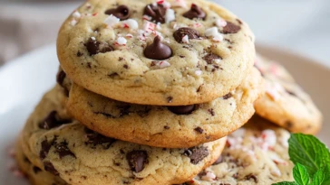 Peppermint Chocolate Chip Cookies