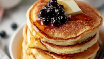 Fluffy Cottage Cheese Pancakes