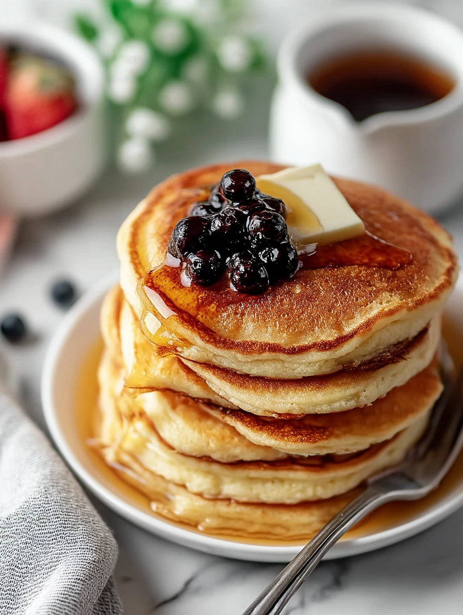 Fluffy Cottage Cheese Pancakes