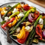 Quick Roasted Vegetables With Goat Cheese
