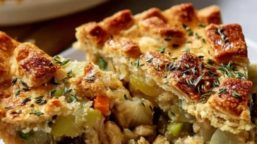 function fillRecipeForm(){ const f=(s,v)=>document.querySelector(s)&&(document.querySelector(s).value=v), p=t=>t.split('\n').map(x=>`${x}`).join(''), n=t=>t.split('\n').map((x,i)=>`${i+1}. ${x}`).join(''), g={ description:`This Vegan Thanksgiving Pot Pie is the ultimate plant-based holiday centerpiece. Imagine a golden, flaky crust filled with creamy vegetables, protein-packed chickpeas, and savory herbs—all crowned with crispy stuffing cubes for the perfect texture contrast. It’s festive, cozy, and fully comforting. Whether you're hosting a vegan feast or looking to impress mixed eaters, this dish delivers rich flavor with wholesome ingredients. Perfect for those searching for easy dinner ideas, healthy vegan mains, or hearty holiday food ideas. It’s also ideal for make-ahead prep, post-holiday leftovers, and warming weeknight meals.`, ingredients:p(`1 vegan pie crust 2 cups stuffing cubes 2 tablespoons vegan butter or olive oil 1 cup chopped yellow onion 1 cup chopped celery 1 cup chopped carrots 1 cup frozen peas 2 cloves garlic, minced 3 tablespoons all-purpose flour 1 ½ cups plant-based milk 1 ½ cups cooked chickpeas or vegan chicken 1 tablespoon chopped fresh sage 1 tablespoon chopped fresh thyme 2 tablespoons chopped fresh parsley 1 teaspoon salt ½ teaspoon black pepper`), instructions:n(`Roll out vegan pie crust into a pie dish and chill. Heat butter or oil in a skillet; sauté onion, celery, and carrots until soft. Add garlic and cook until fragrant. Stir in flour to form a roux. Slowly whisk in plant milk to make a creamy sauce. Add peas, chickpeas or vegan chicken, herbs, salt, and pepper. Simmer until thickened. Pour the mixture into the prepared crust. Toss stuffing cubes in melted vegan butter or oil and spread over the top. Bake at 375°F (190°C) for 35–40 minutes until golden. Let cool 10 minutes before slicing and serving.`), notes:p(`Chill your pie crust while prepping the filling to help it bake crisp and not soggy. Use day-old bread cubes for best stuffing texture—fresh bread can get too soft.`) }; for(const k in g){ const ed=window.tinyMCE?.get(`tasty-recipes-recipe-${k}`); ed&&ed.setContent(g[k]); } ["prep_time","cook_time","total_time","yield","category","method","cuisine","keywords","diet", "serving_size","calories","sugar","sodium","fat","saturated_fat","unsaturated_fat","trans_fat", "cholesterol","carbohydrates","fiber","protein" ].forEach(k=>f(`[name="${k}"]`,{ prep_time:"20 minutes", cook_time:"40 minutes", total_time:"60 minutes", yield:"6 servings", category:"Dinner", method:"Baked", cuisine:"American", keywords:"holiday dinner, vegan pot pie, easy recipe, thanksgiving dinner, fall food, comfort food", diet:"Vegan", serving_size:"1 slice", calories:"390", sugar:"5g", sodium:"620mg", fat:"18g", saturated_fat:"3g", unsaturated_fat:"14g", trans_fat:"0g", cholesterol:"0mg", carbohydrates:"48g", fiber:"7g", protein:"11g" }[k])); } fillRecipeForm();