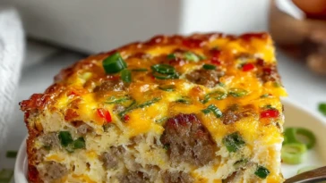 Sausage, Egg And Hash Brown Breakfast Casserole