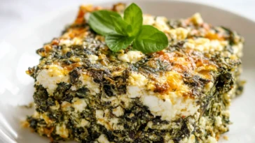 Easy Feta and Spinach Casserole