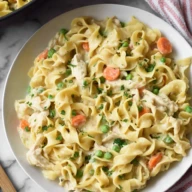 Best Chicken Pot Pie Noodles