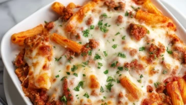 Cheesy Baked Ziti