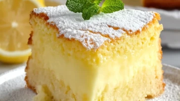 Lemon Custard Cake That Melts in Your Mouth