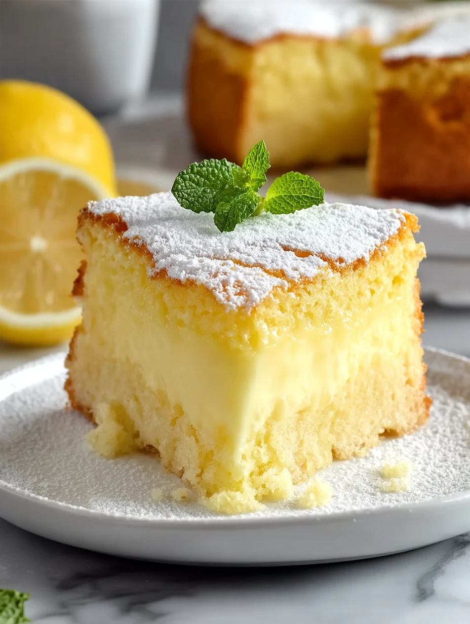 Lemon Custard Cake That Melts in Your Mouth