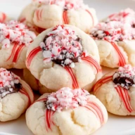 Peppermint Kiss Cookies