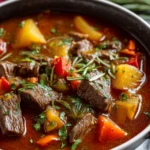 Braised Vegetable Beef Soup
