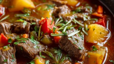 Braised Vegetable Beef Soup