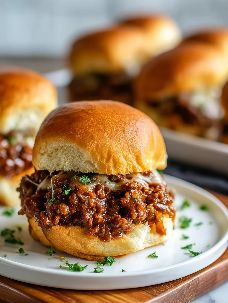 French Onion Beef Sloppy Joes