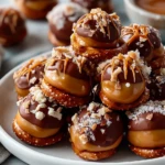 No-Bake Salted Caramel Pretzel Bites