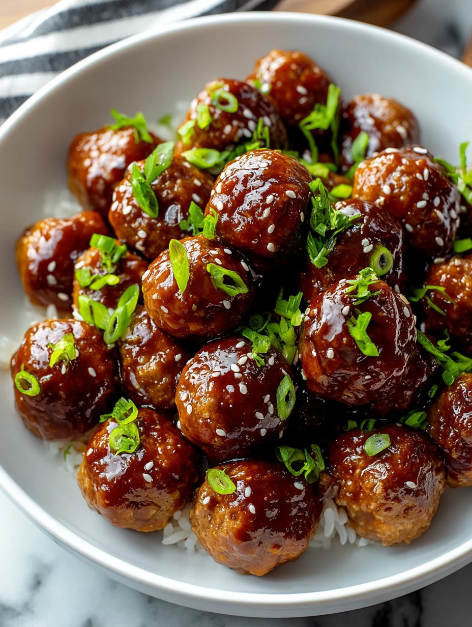 Slow Cooker Teriyaki Meatballs