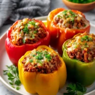 Stuffed Peppers With Ground Beef