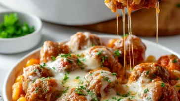 Dump and Bake Meatball Casserole