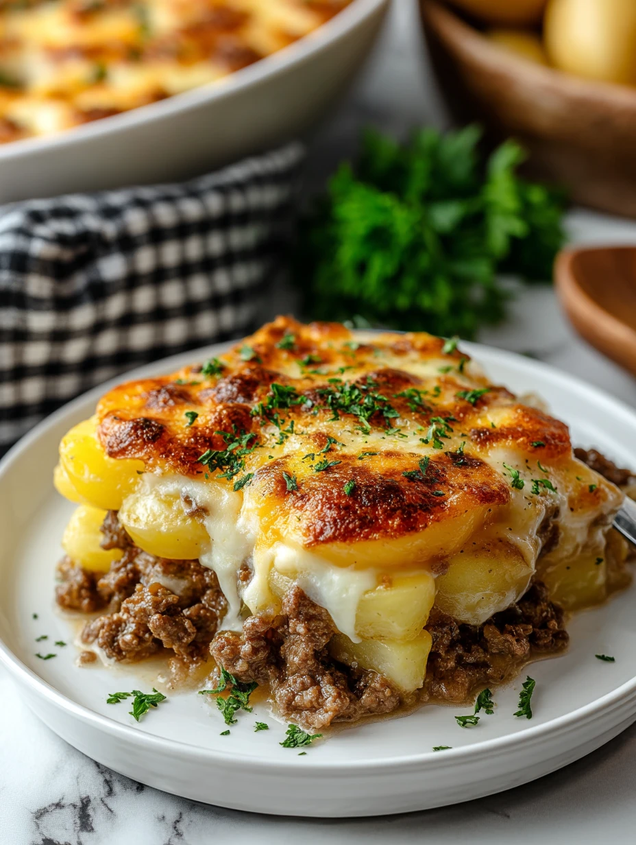 Ground Beef Potato Casserole