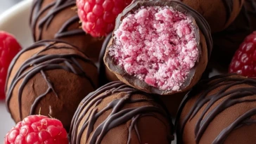 Chocolate Raspberry Truffles