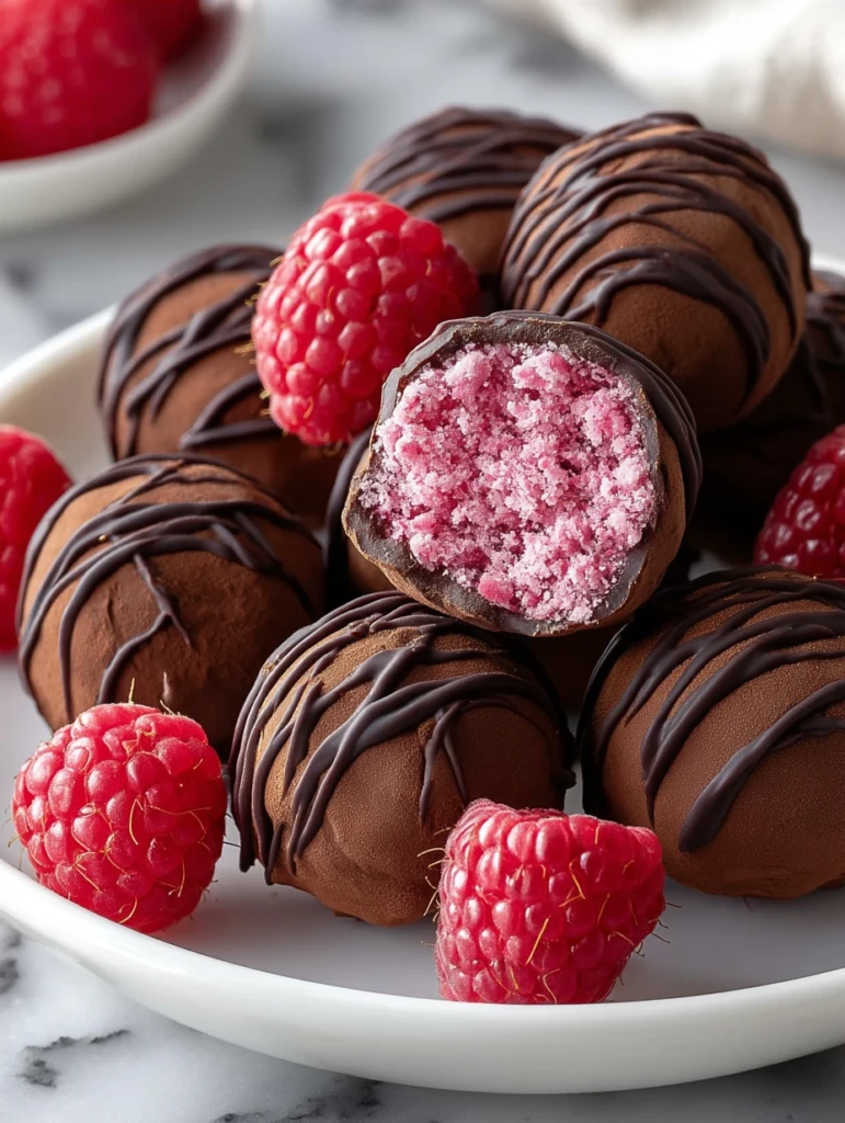 Chocolate Raspberry Truffles