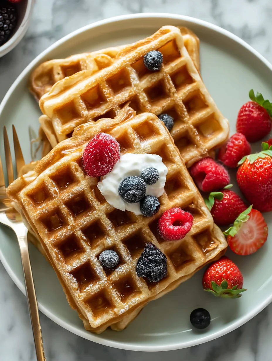 Protein-Packed Gluten-Free Cottage Cheese Waffles