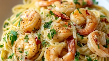 Creamy Garlic Shrimp Pasta