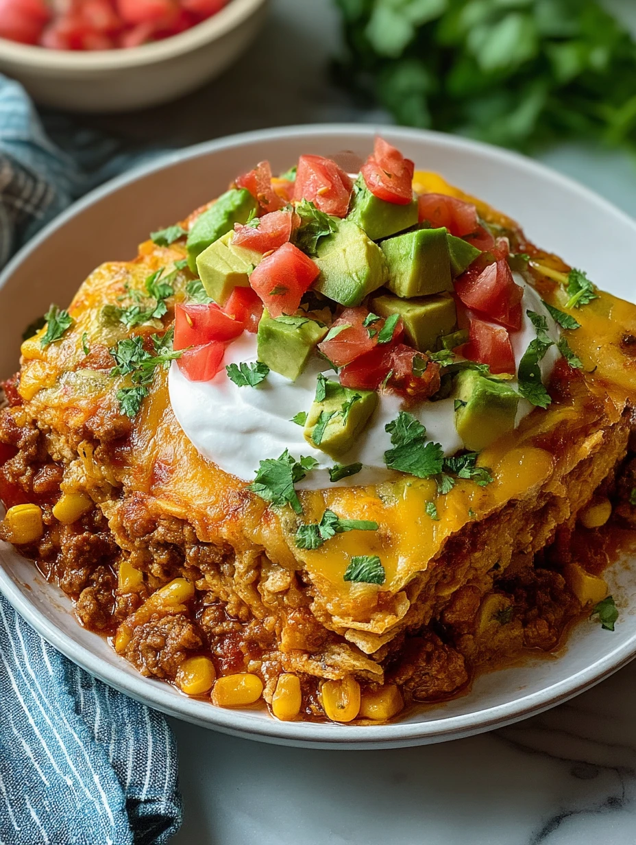 Cozy Pioneer Woman Taco Casserole