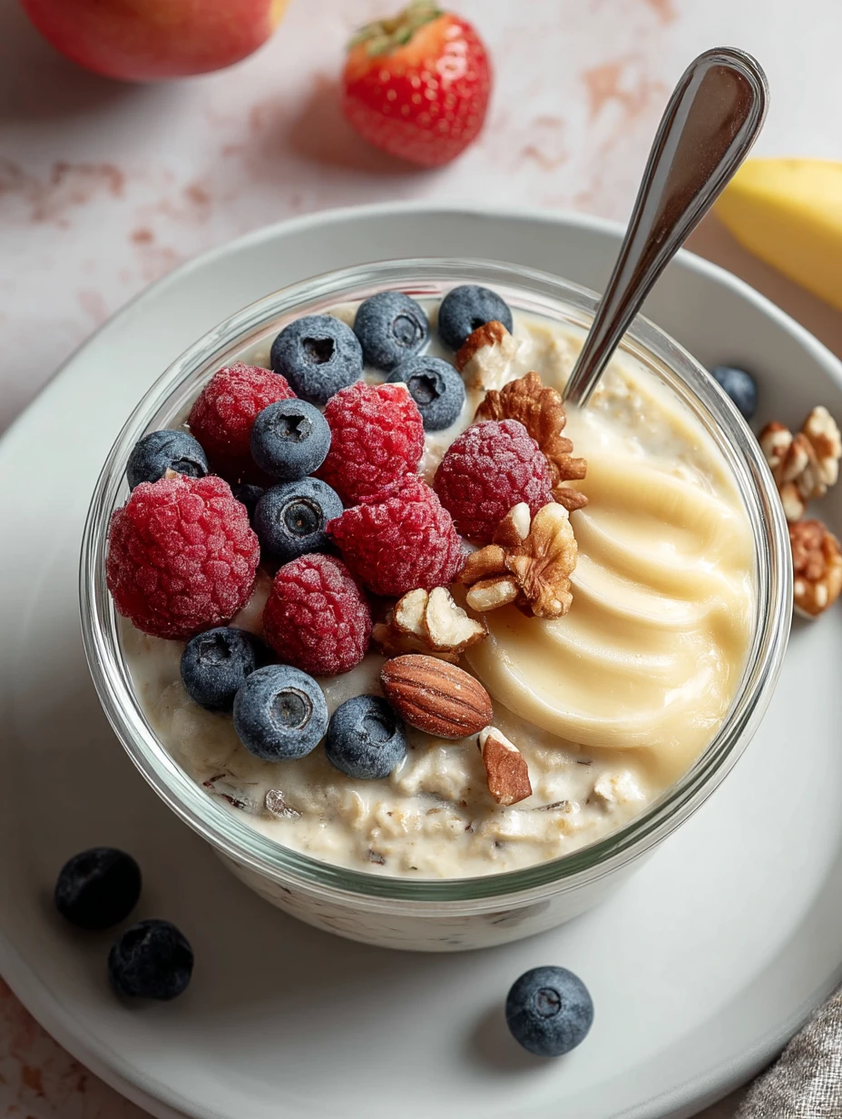 10 Minute Overnight Oats With Milk Powder