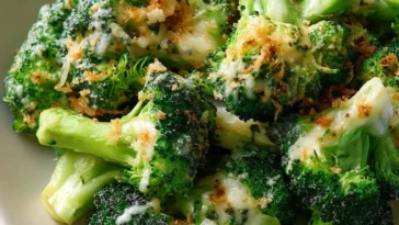 Copycat Longhorn Garlic Parmesan Broccoli
