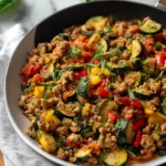 Healthy Ground Turkey Skillet With Veggies