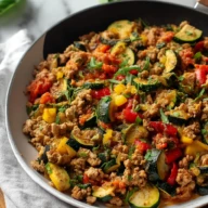 Healthy Ground Turkey Skillet With Veggies