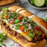 Mexican Chopped Cheese Sandwich