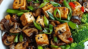 Mushroom and Tofu Stir-Fry